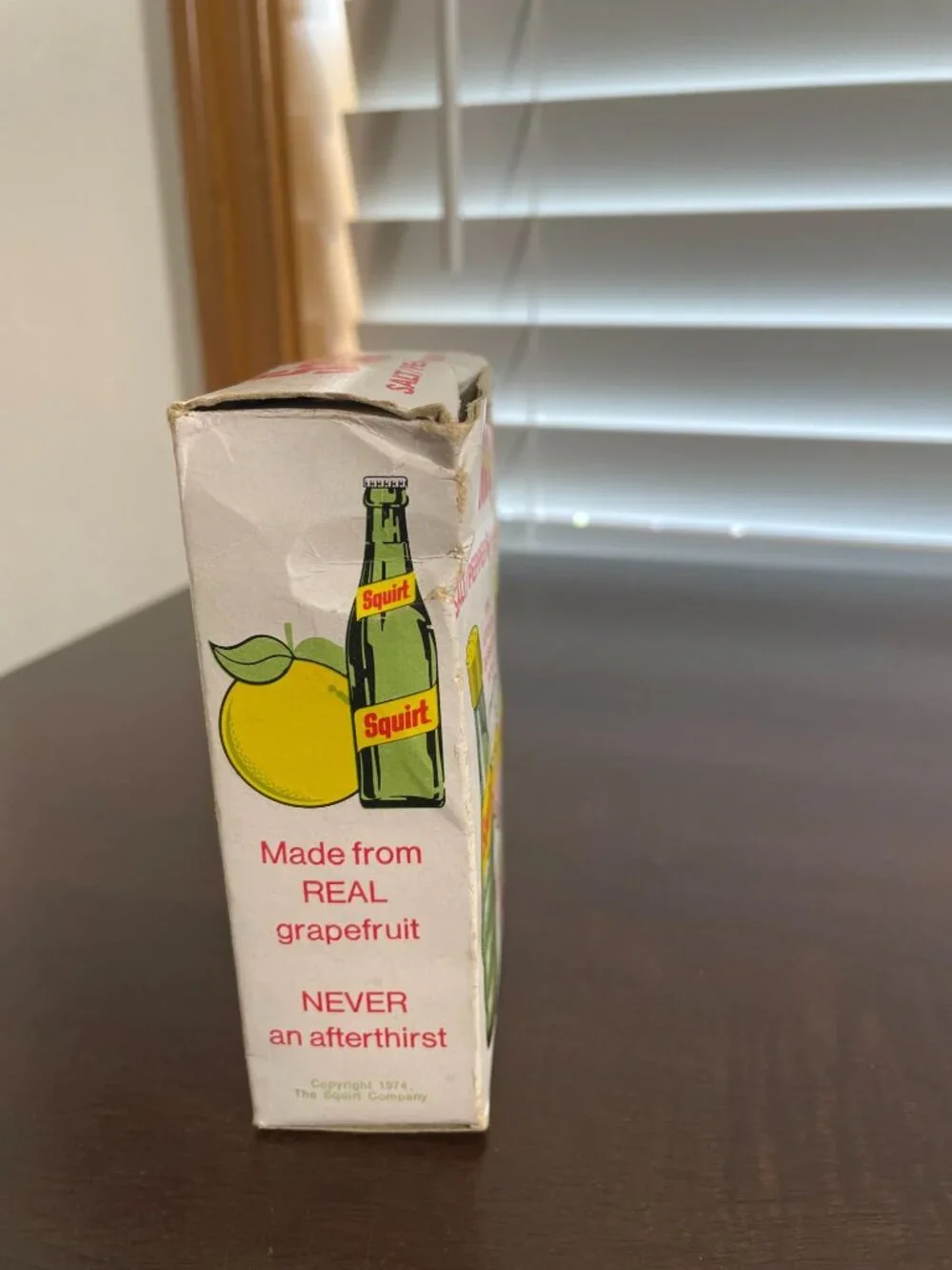 Vintage 1974 Squirt Soda Bottle Glass Salt and Pepper Shaker Set